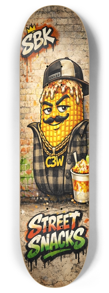Corn Cob Cholo (8) 8 Inch Skateboard Deck