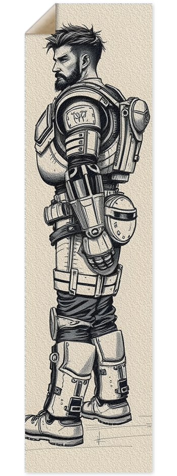 Black and White Sci-Fi Sketch 0001 Griptape