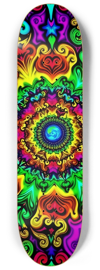 Neon Psychedelic Abstract Pattern 0004 #2