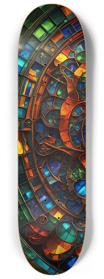 Neon Psychedelic Stained-Glass Pattern 001 #1