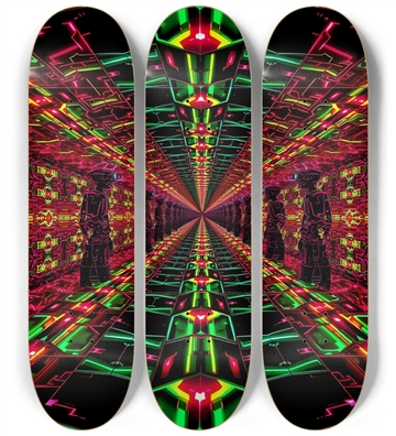 Neon Psychedelic Robots 0003