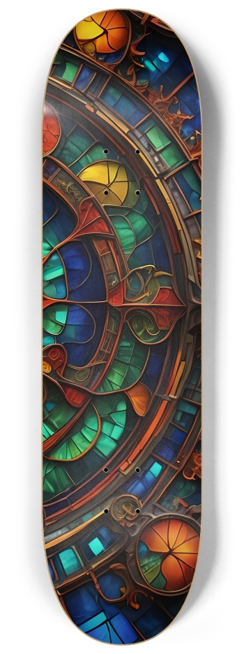Neon Psychedelic Stained-Glass Pattern 002 #3