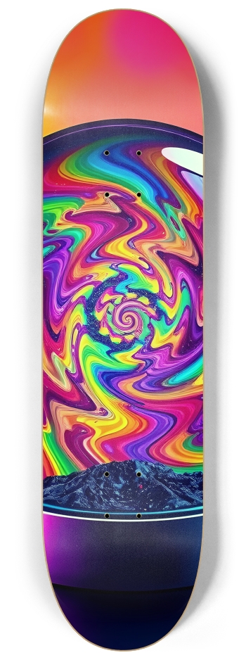 Neon Psychedelic Abstract Snow Globe 0001 #2