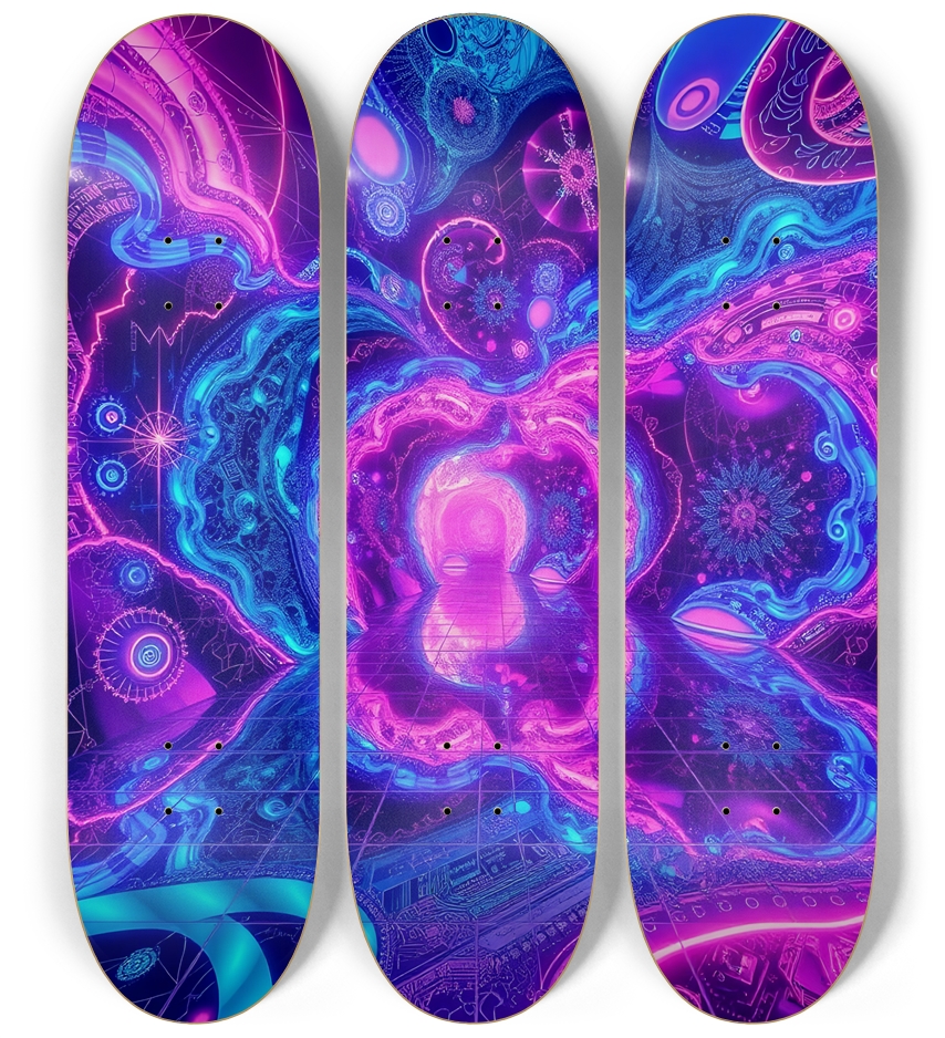 Neon Man-Cave Paintings 0001