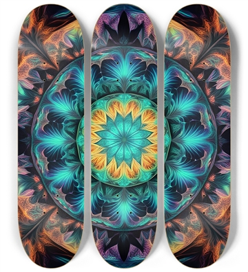 Neon Psychedelic Abstract Pattern 0002