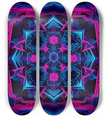 Neon Psychedelic Abstract Pattern 0005
