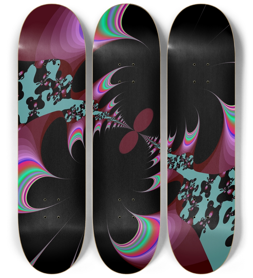 Fractal #1655 3 Deck Wall Series