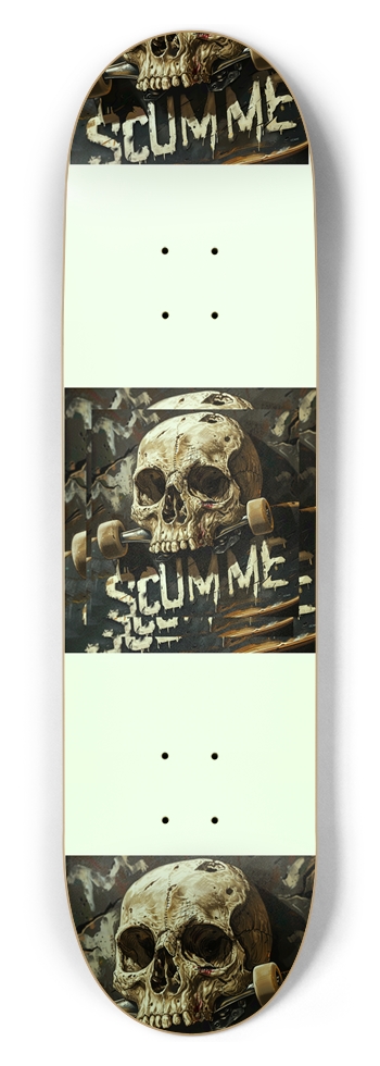 Skull and Board Deck 8-1/2 Skateboard Deck