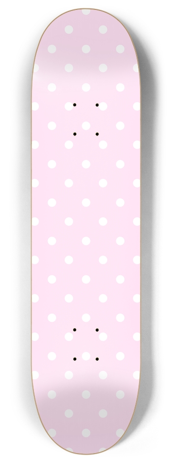Pink Polka Dot Skateboard