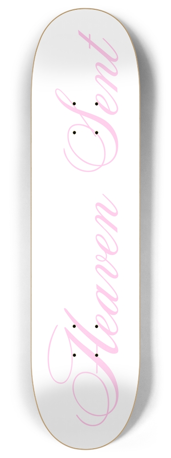 Pink Heaven Sent Skateboard 8 Inch Skateboard Deck