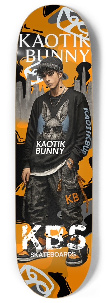 Kaotik Bunny 2 Deck 9 Inch Skateboard