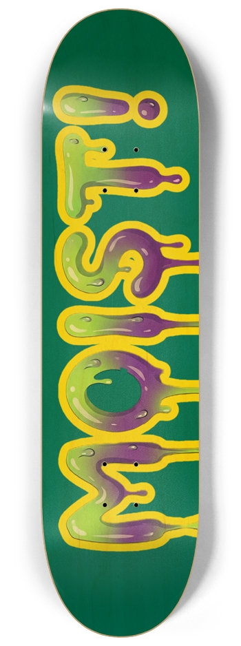 MOIST! Logo 8-1/4 Skateboard Deck