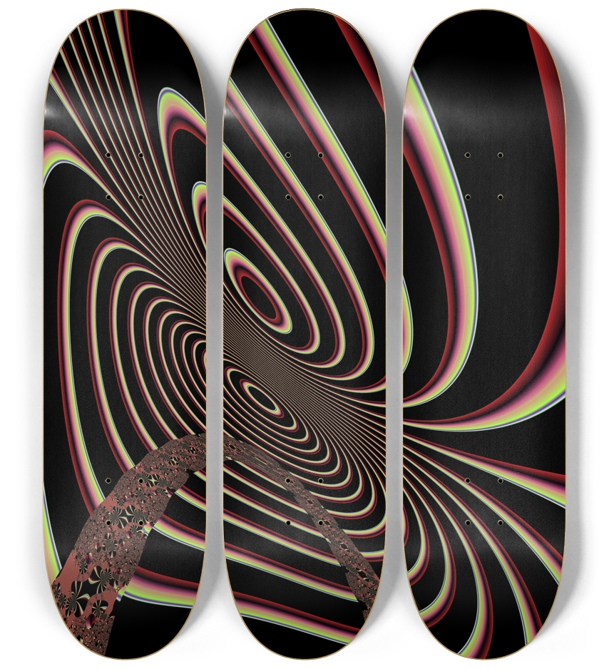 Fractal #1768 3 Deck Wall Series
