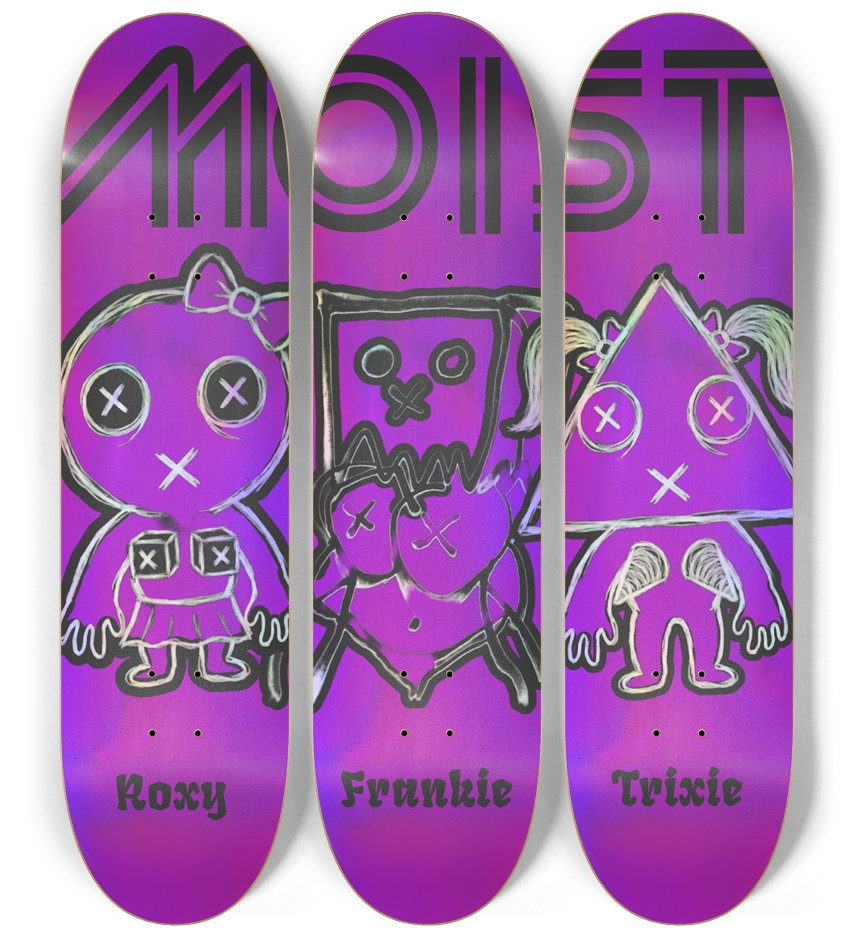 The Cream Pies 3 Deck Wall Series