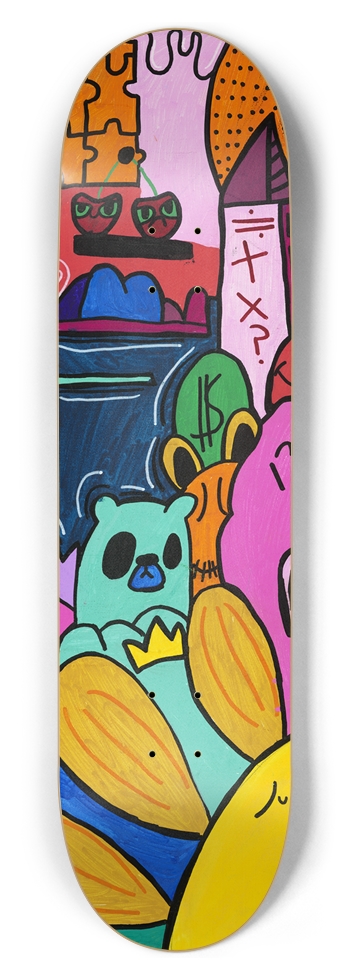 Custom Skateboard by Nico 8-1/2 Skateboard Deck