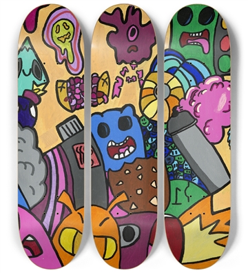 Skateboard Series by Nico