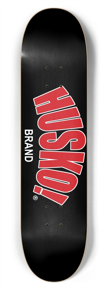 Husko! Logo Deck - Black/Red - 7.75