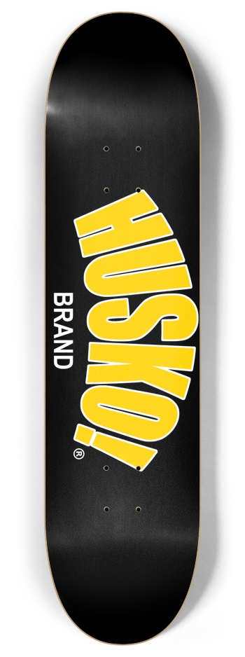 Husko! Logo Deck - Black/Yellow