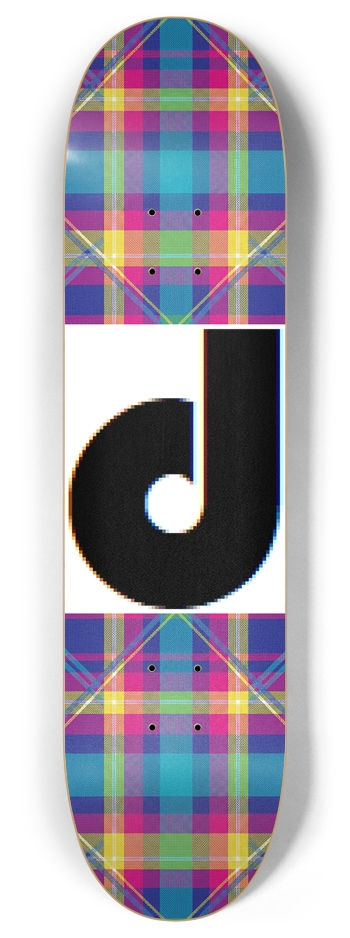 d logo tartan hot pink, lantern blue, neon green, orange