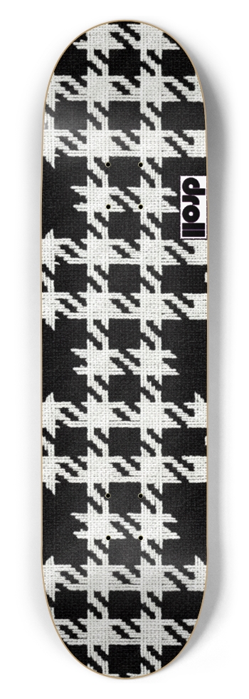 houndstooth black, white