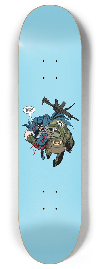 Bat VS Pig Deck 8 Inch Skateboard Deck