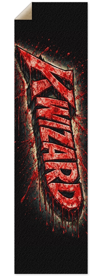 KWIZARD BLOOD by mathias GRIP 9 x 33 Inch Griptape