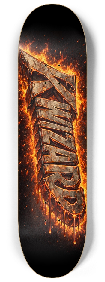 KWIZARD FIRE by mathias 8-1/4 Skateboard Deck