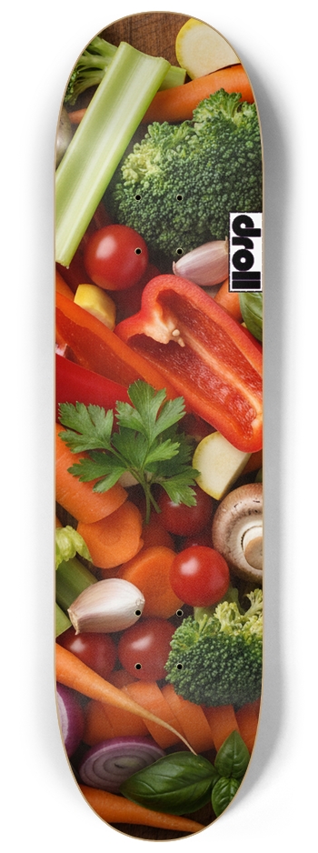 mixed vegetables 8-1/4 Skateboard Deck