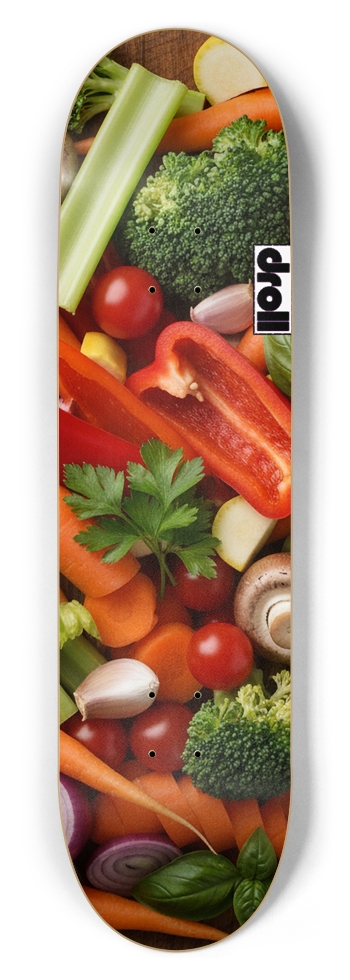 mixed vegetables 8-1/2 Skateboard Deck