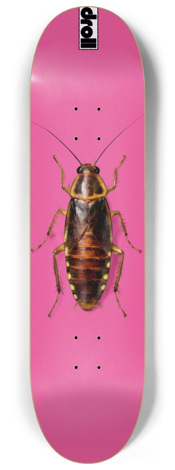 roach on hot pink 8-1/4 Skateboard Deck