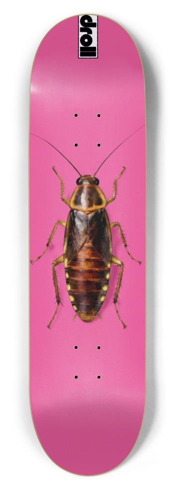 roach on hot pink 8-1/2 Skateboard Deck