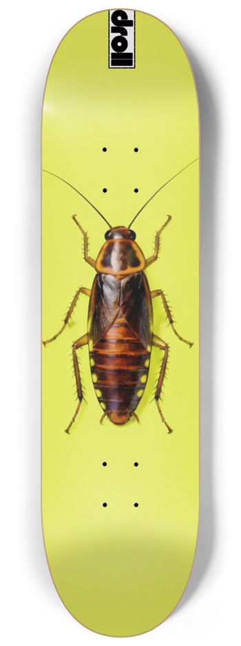 roach on neon yellow 8-1/4 Skateboard Deck