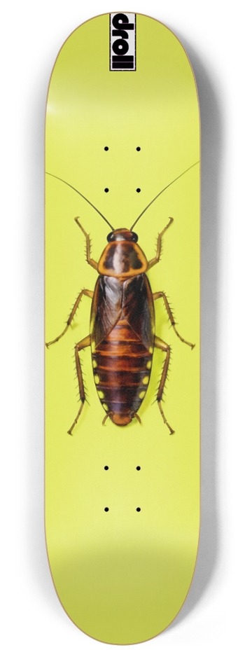 roach on neon yellow 8 Inch Skateboard Deck