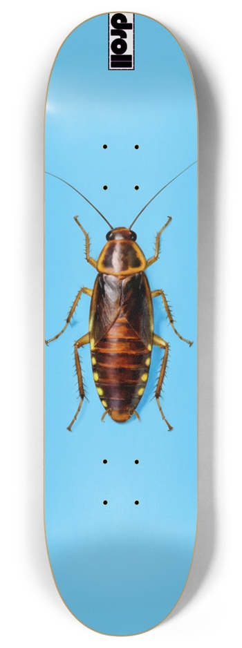 roach on sky blue 8 Inch Skateboard Deck