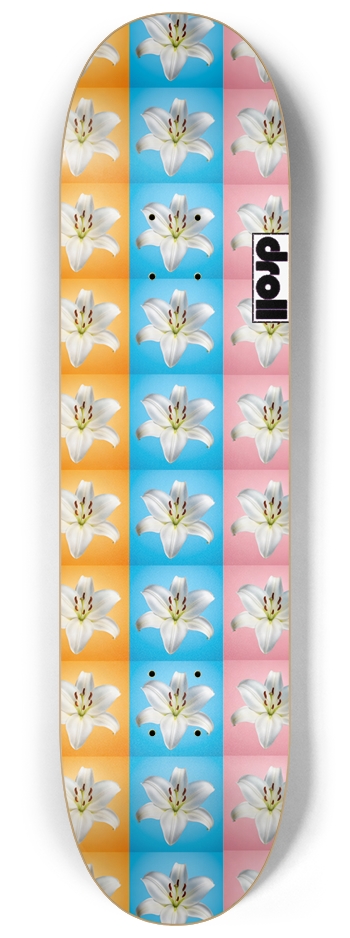 three color lilies 8-1/4 Skateboard Deck