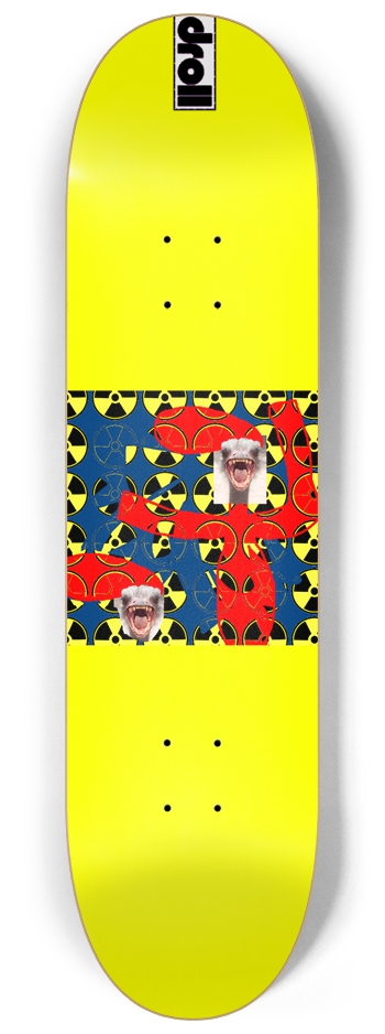biohazard ostrich bright yellow 8-1/4 Skateboard Deck