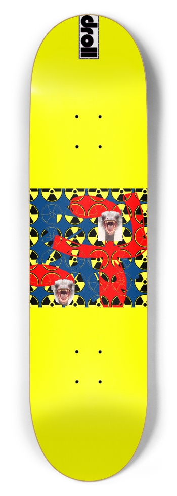 biohazard ostrich bright yellow