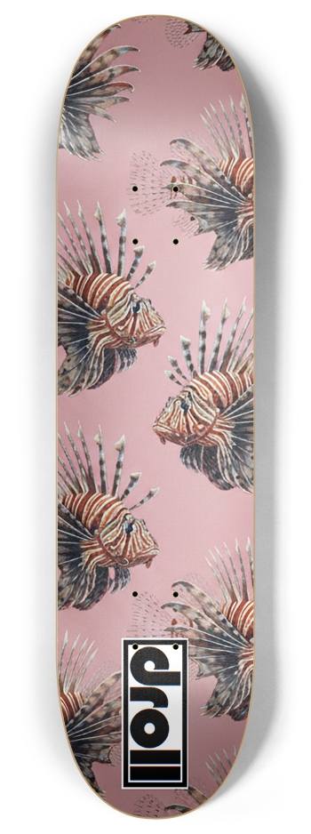 lionfish on pink