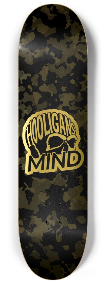 Hooligans Mind Black Ops Gold 8.25" skateboard
