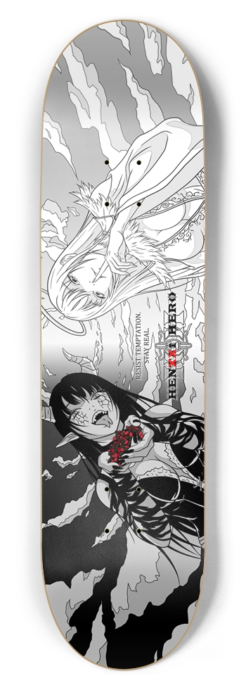 Resist temptation 8.5 8-1/2 Skateboard Deck