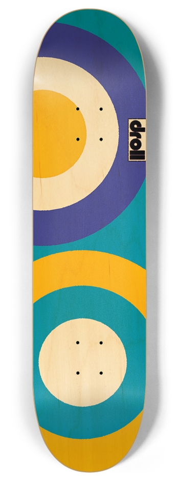 two circles II 8 Inch Skateboard Deck