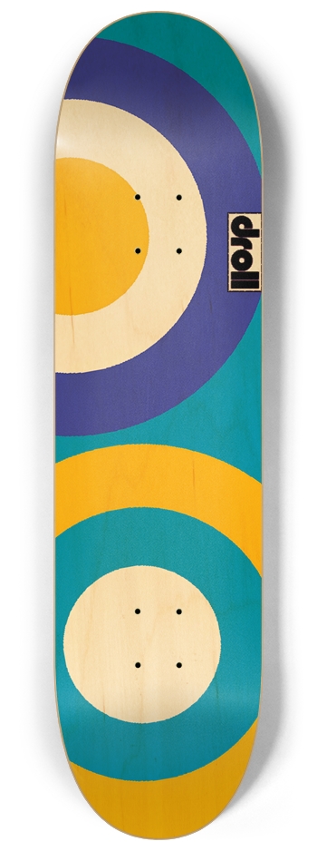 two circles II 8-1/4 Skateboard Deck
