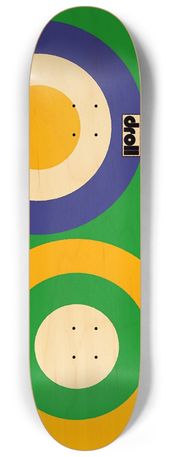 two circles V 8-1/4 Skateboard Deck