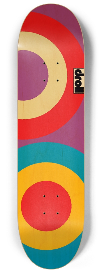 two circles X 8-1/4 Skateboard Deck