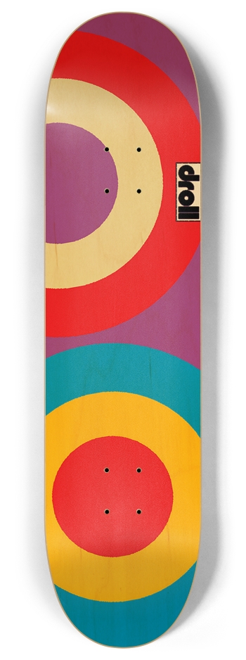 two circles X 8 Inch Skateboard Deck