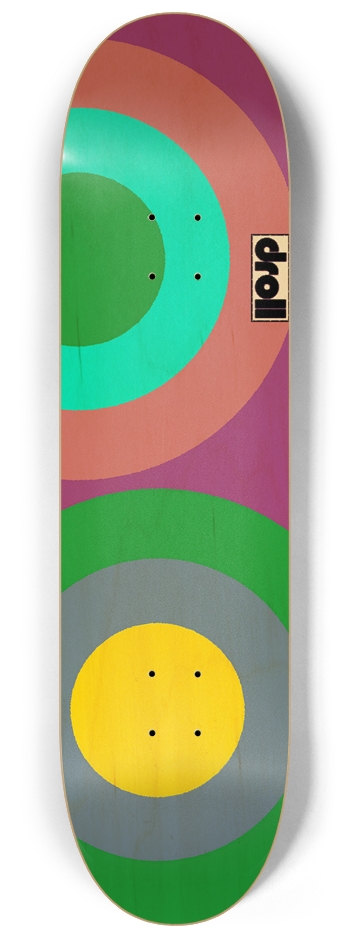 two circles XII 8-1/4 Skateboard Deck