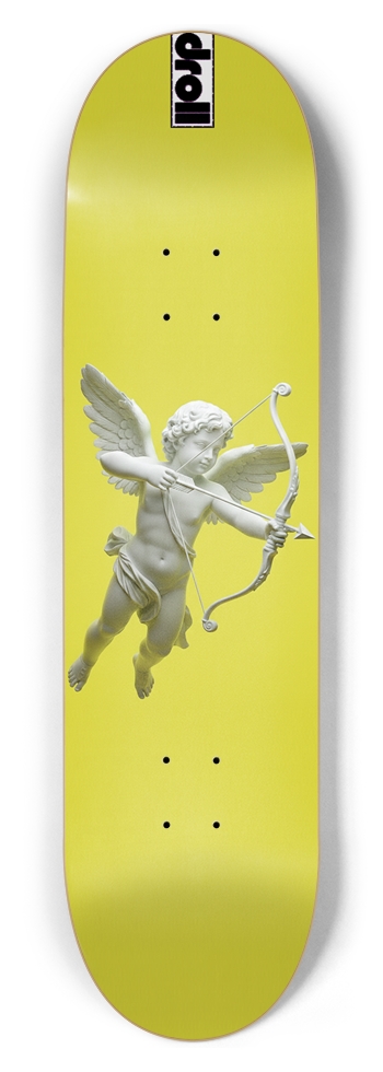 cupid yellow 8-1/2 Skateboard Deck