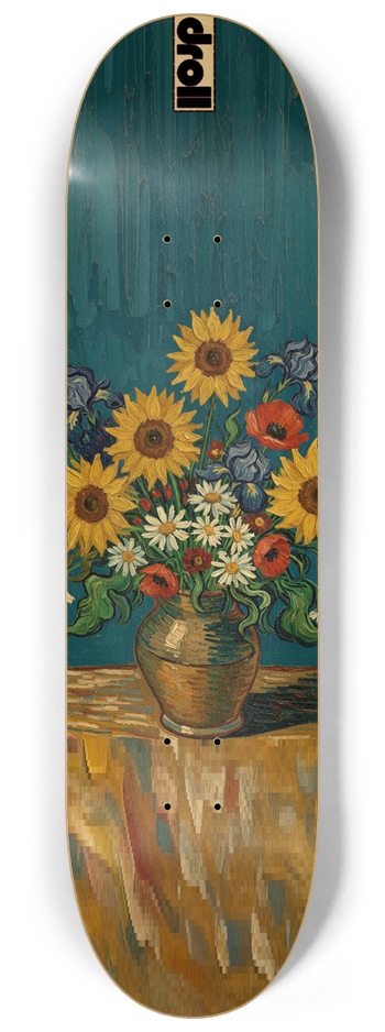 van gogh flowers 8-1/4 Skateboard Deck