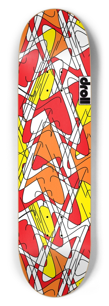 squiggles II 8-1/2 Skateboard Deck