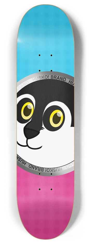 Husko! Badge Series Deck - Cyan/Magenta - 8.0